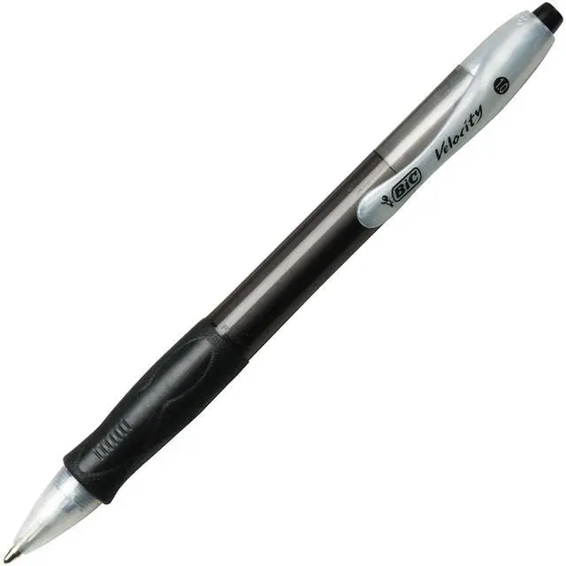 Alt view image 13 of 17 - BIC Velocity Retractable Ball Pen Black Ink 1 mm 36/Pack VLG361BK