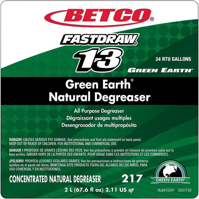 Alt view image 6 of 8 - Betco Degreaser Bio-based Concentrated FastDraw 2 Liter DGN 2174700