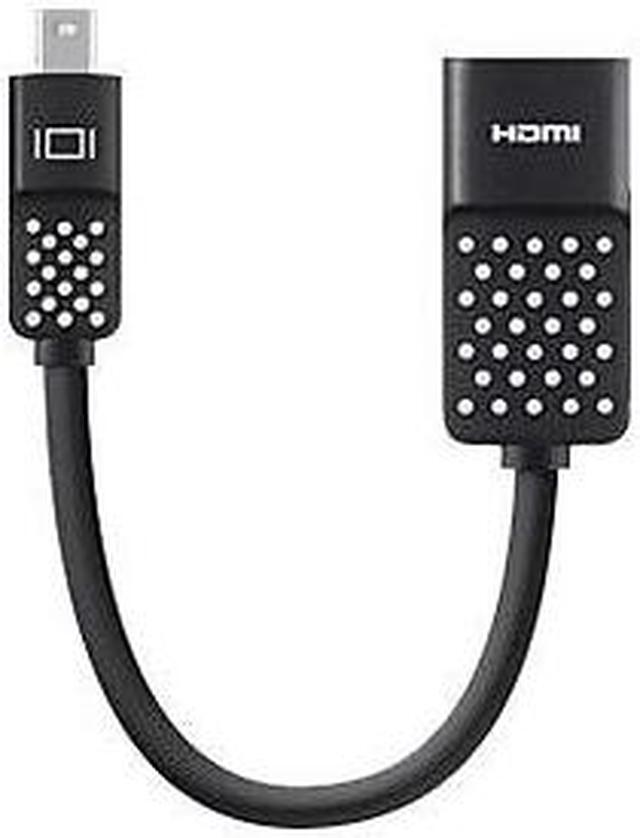 Alt view image 7 of 8 - Belkin Mini DisplayPort to HDMI Adapter 4k Compatible Black