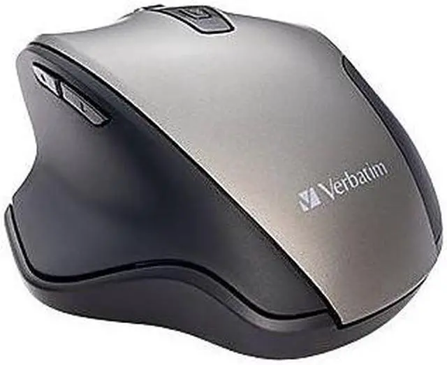 Alt view image 12 of 20 - Verbatim Silent Ergonomic Wireless Blue Led Mouse - Graphite