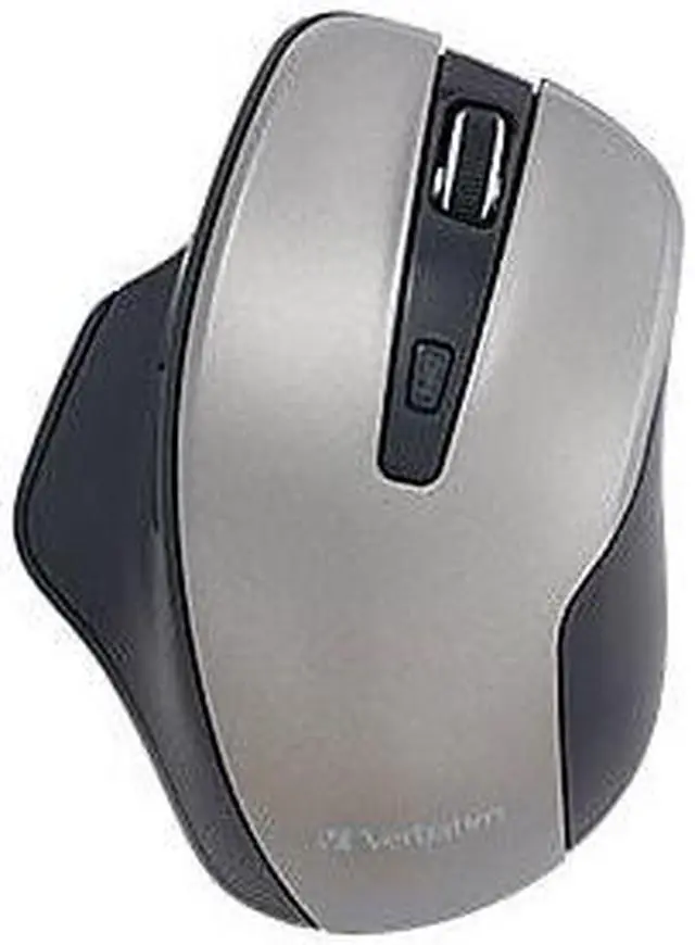 Alt view image 14 of 20 - Verbatim Silent Ergonomic Wireless Blue Led Mouse - Graphite