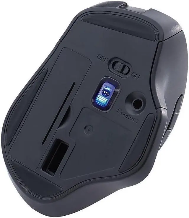 Alt view image 16 of 20 - Verbatim Silent Ergonomic Wireless Blue Led Mouse - Graphite
