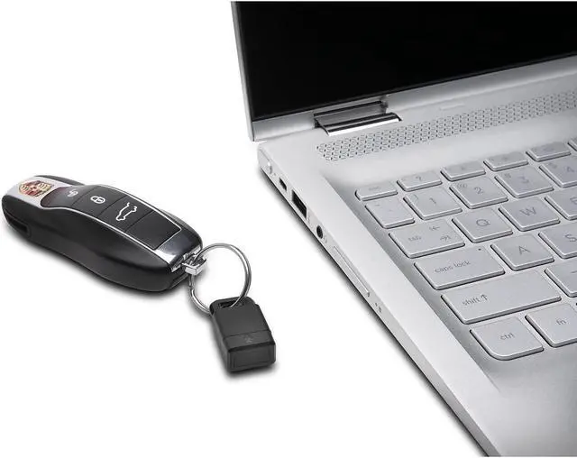 Alt view image 16 of 20 - Kensington K67977WW VeriMark Fingerprint Key for Windows 10 Hello and FIDO U2F Certified, Black