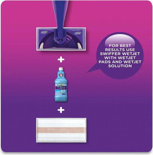 Alt view image 8 of 11 - Swiffer WetJet System Refill, Original, 1.25 L, 4 Bottles (PGC77809)
