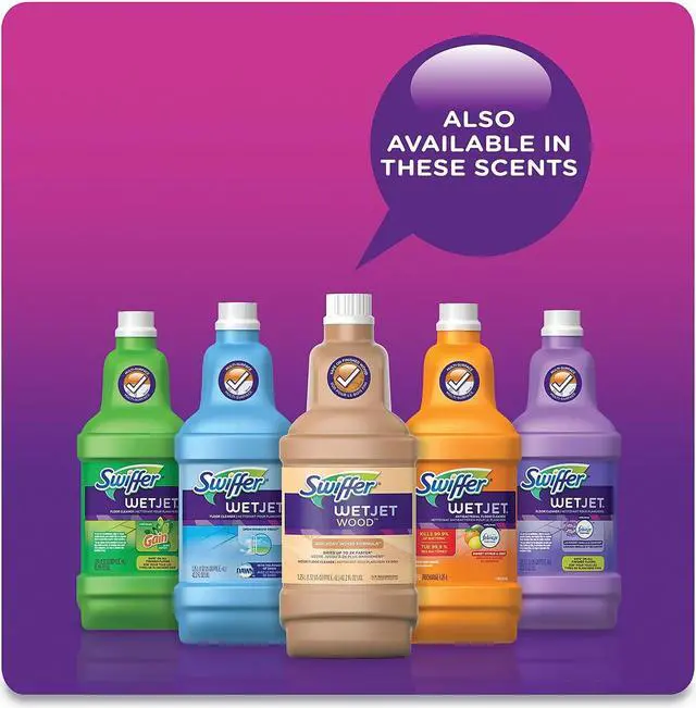 Alt view image 7 of 11 - Swiffer WetJet System Refill, Original, 1.25 L, 4 Bottles (PGC77809)