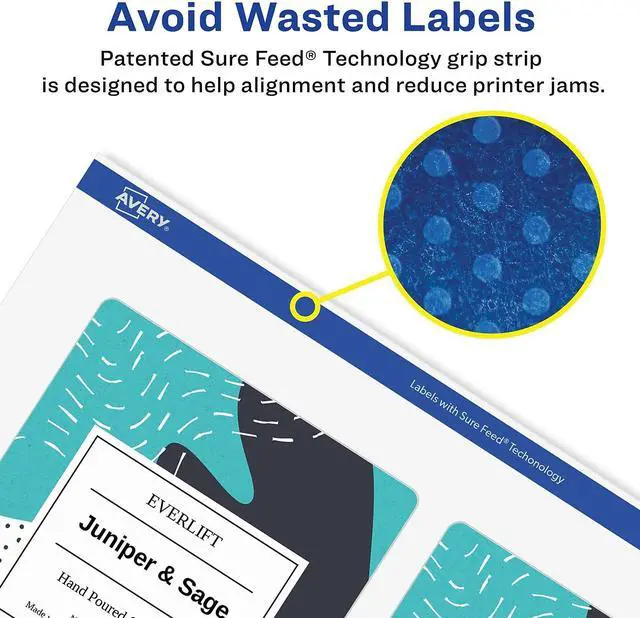 Alt view image 13 of 16 - Avery Label,Dur,Wrprnd,16/Pk,Wh 22835