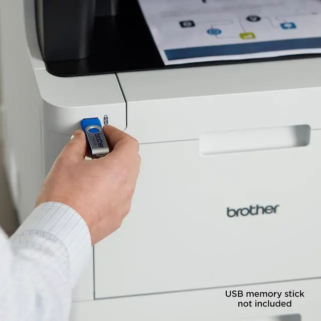 Alt view image 11 of 19 - Brother Business Color Laser All-in-One Printer with Low-cost Printing, Duplex Print, Scan, Copy and Wireless Networking Model MFCL8905CDW