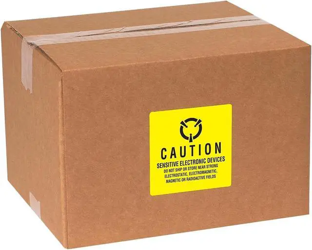 Alt view image 2 of 5 - Tape Logic Labels- "Sensitive Electronic Devices" 2" x 2" Fluorescent Yellow 500/Roll (DL1371)