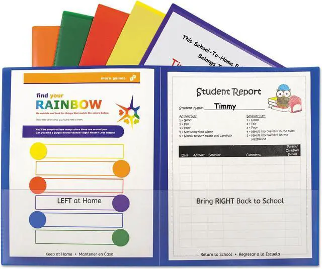 Alt view image 17 of 19 - C-Line Classroom Connector Folders Assorted 6/Pk 32010