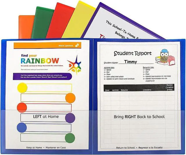 Alt view image 18 of 19 - C-Line Classroom Connector Folders Assorted 6/Pk 32010