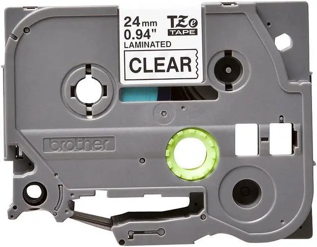 Alt view image 6 of 8 - Brother P-touch TZe 1" Laminated Tape Cartridge - 1" Width x 26 1/5 ft Length - Rectangle - Thermal Transfer - Clear - 1