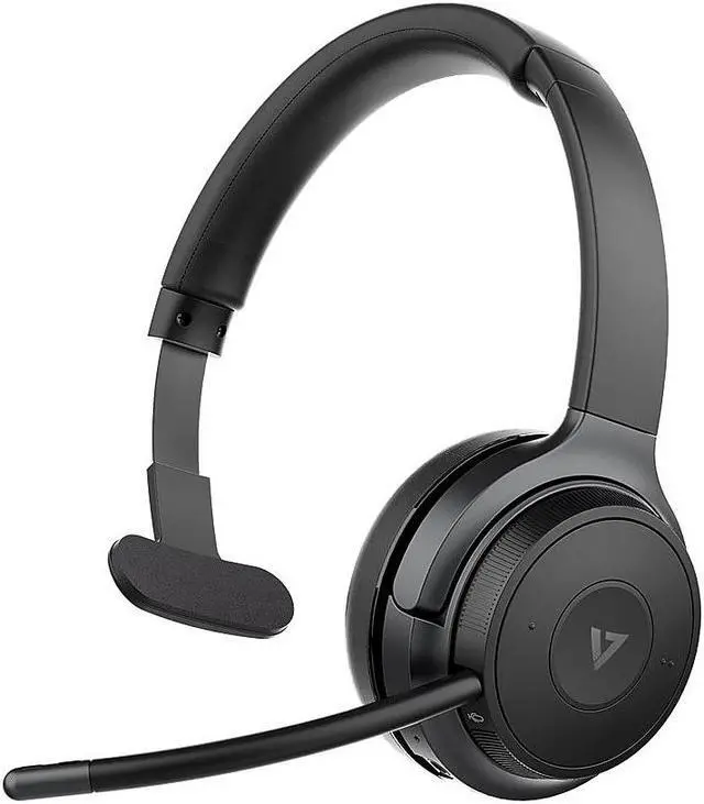 Alt view image 13 of 20 - V7 Wireless Mono Headset On Ear Gray/Black (HB605M)