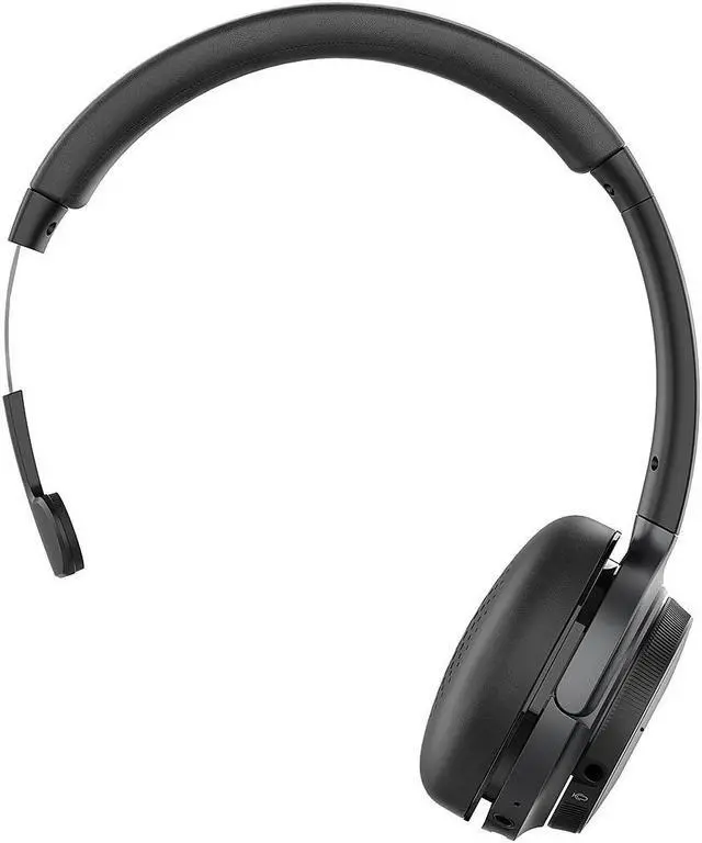 Alt view image 11 of 20 - V7 Wireless Mono Headset On Ear Gray/Black (HB605M)