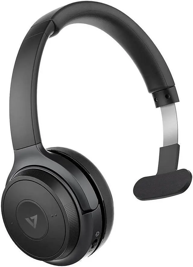 Alt view image 17 of 20 - V7 Wireless Mono Headset On Ear Gray/Black (HB605M)