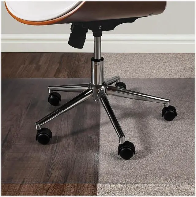 Alt view image 6 of 8 - Deflect-O SuperGrip Carpet & Hard Floor Chair Mat 36" x 48'' Medium-Pile Clear (CM23140SPR6COM) DEFCM23140SPR6C