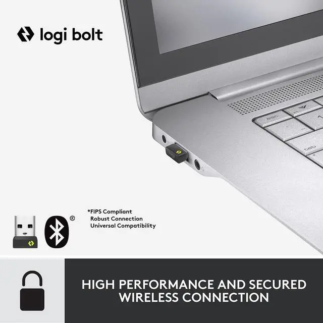 Alt view image 4 of 13 - Logitech Signature MK650 Combo for Business Wireless Mouse and Keyboard Graphite (920-010909)