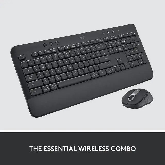 Alt view image 7 of 13 - Logitech Signature MK650 Combo for Business Wireless Mouse and Keyboard Graphite (920-010909)