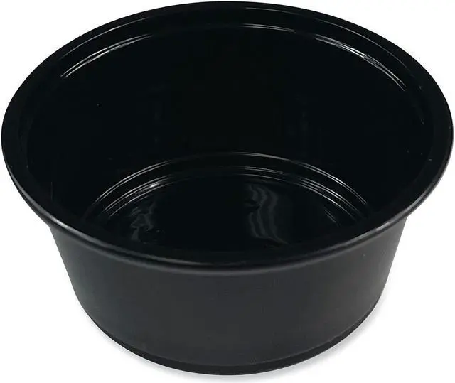 Main image of Boardwalk Souffle/Portion Cups 3.25 oz Polypropylene Black 2 500/Carton PRTN325BL