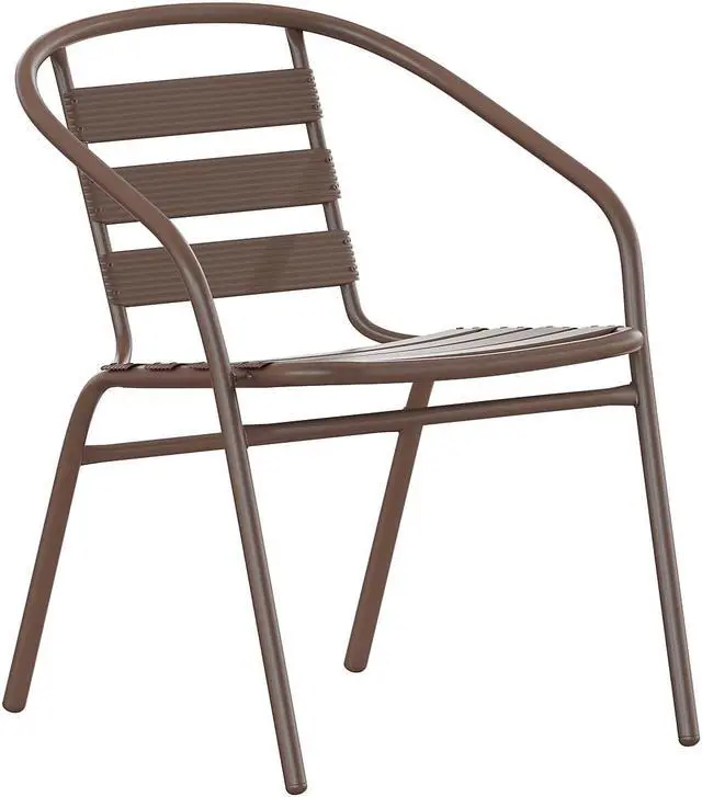 Main image of Flash Furniture Lila Restaurant Stack Chair Bronze (TLH017CBZ)