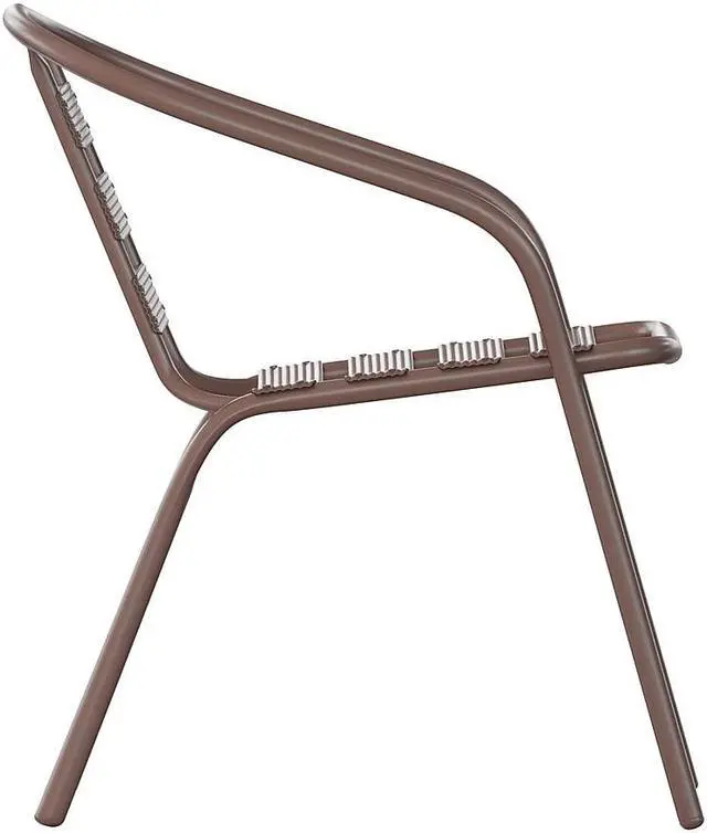 Alt view image 7 of 14 - Flash Furniture Lila Restaurant Stack Chair Bronze (TLH017CBZ)
