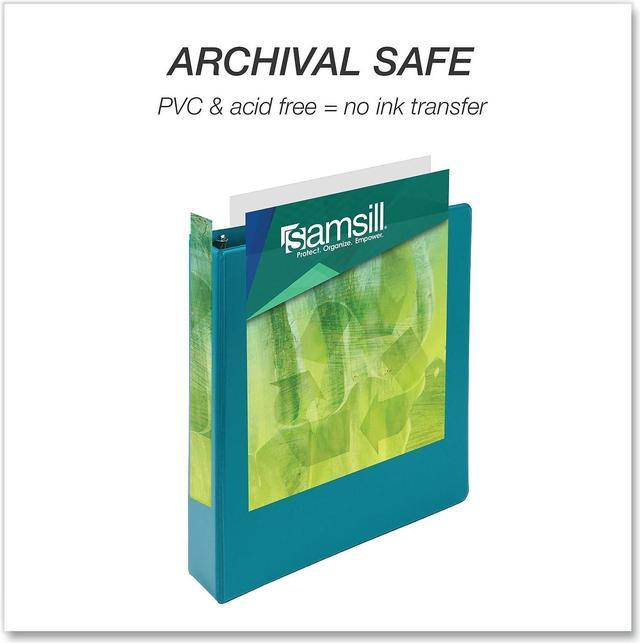 Alt view image 5 of 6 - Samsill Earth's Choice 1 1/2" 3-Ring View Binders Teal 2/Pack (SAMMP286577)