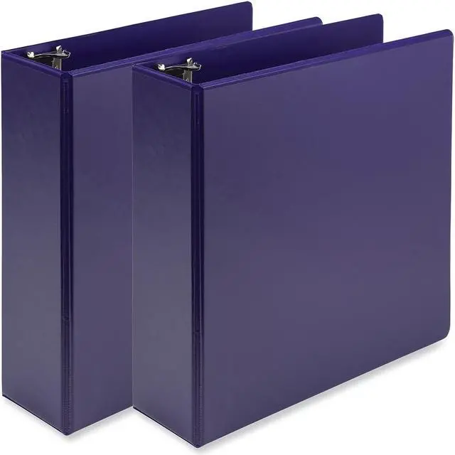 Main image of Samsill Earth's Choice 3" 3-Ring View Binders Purple 2/Pack (SAMU86808)