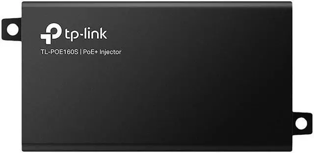 Alt view image 2 of 17 - TP-LINK PoE+ Injector Black (TL-POE160S) TLPOE160S
