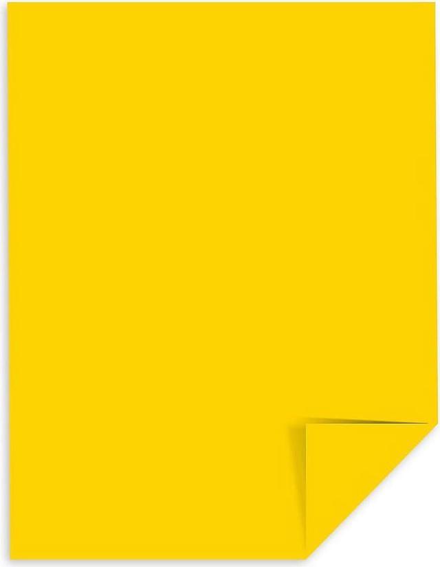 Astrobrights Cardstock Paper 65 lbs 8.5 x 11 Solar Yellow 477580 