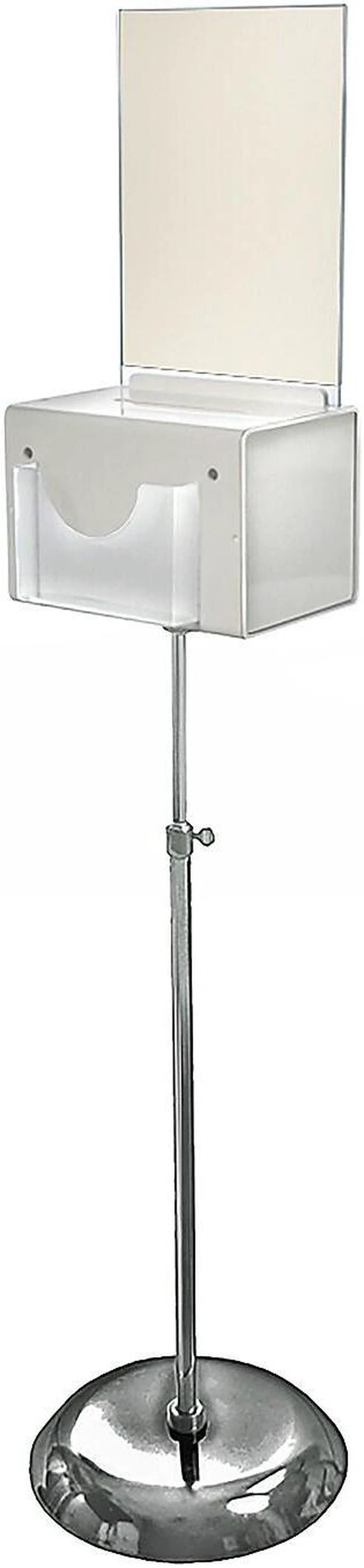 Alt view image 4 of 6 - Azar Displays White Suggestion Box with Pocket L 206320-WHT