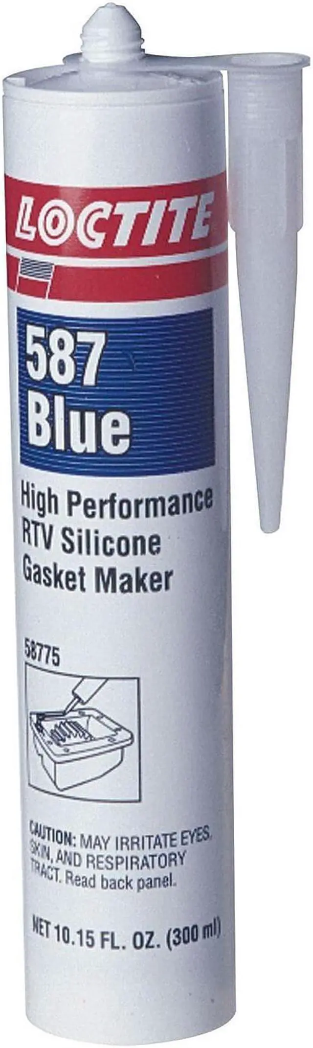 Alt view image 3 of 4 - LOCTITE 234590 Low Odor, Noncorrosive RTV Gasket Maker, 300 mL, Blue, Temp