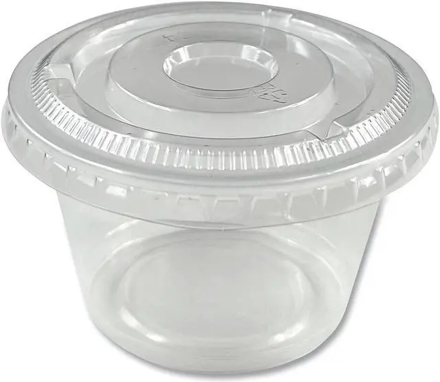 Alt view image 2 of 5 - Boardwalk Souffle/Portion Cups 4 oz Polypropylene Translucent 2 500/Carton PRTN4TS