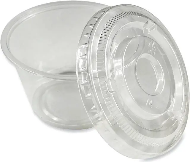 Alt view image 4 of 5 - Boardwalk Souffle/Portion Cups 4 oz Polypropylene Translucent 2 500/Carton PRTN4TS