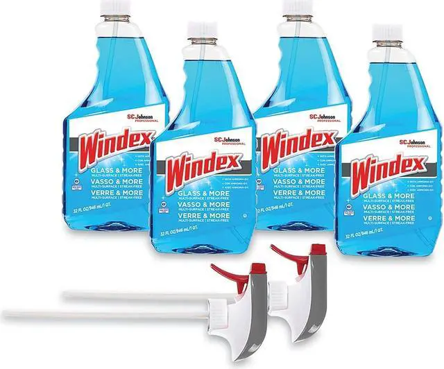 Alt view image 2 of 5 - Original Glass Cleaner Fresh Scent 32 oz Spray Bottle 4/Carton 327171