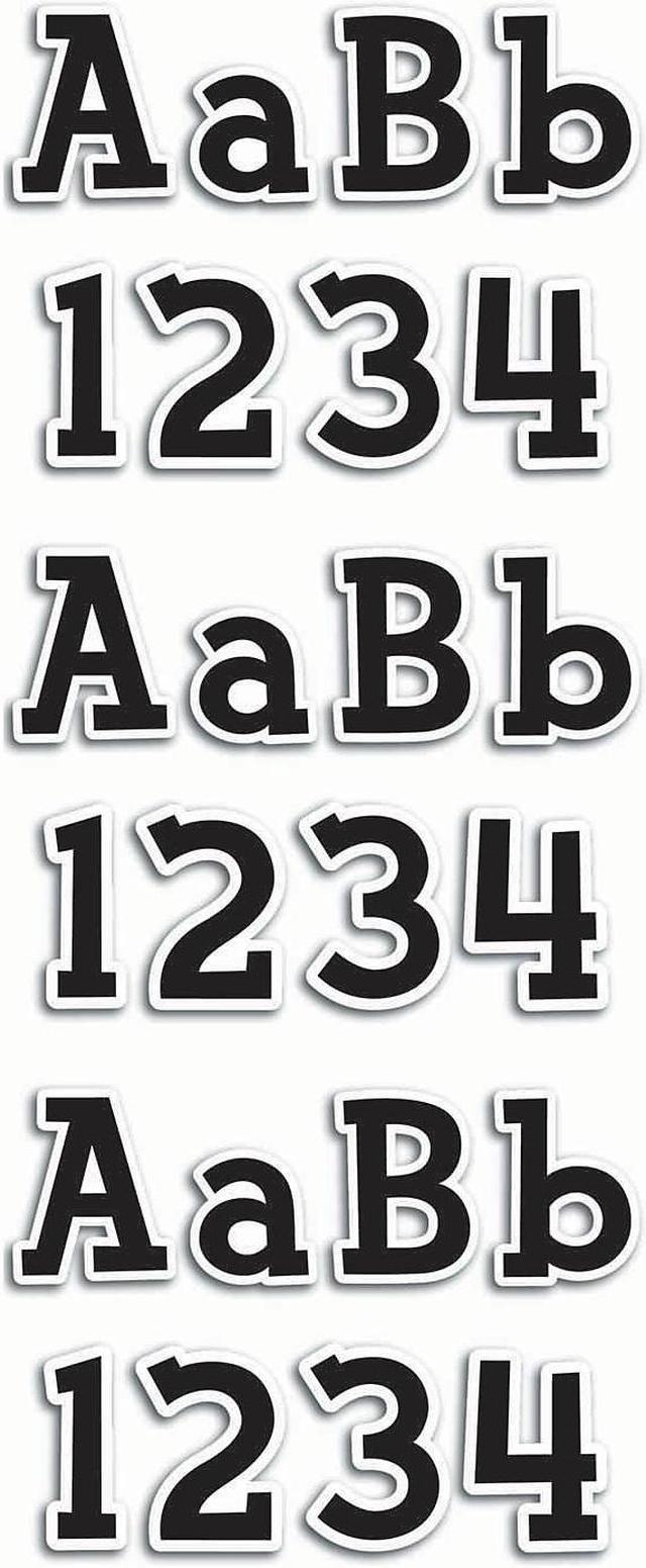Creative Teaching Press Stylish Black 2 Uppercase Letter Stickers (8751)