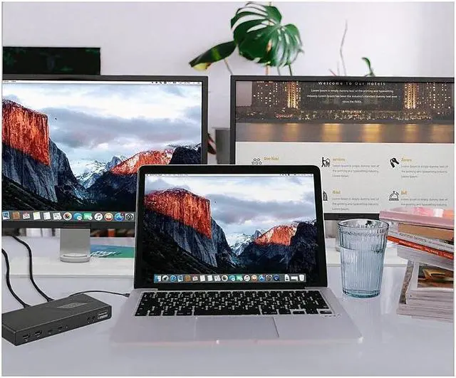Alt view image 18 of 20 - CODi Dual USB-C 4K Universal Docking Station A01200