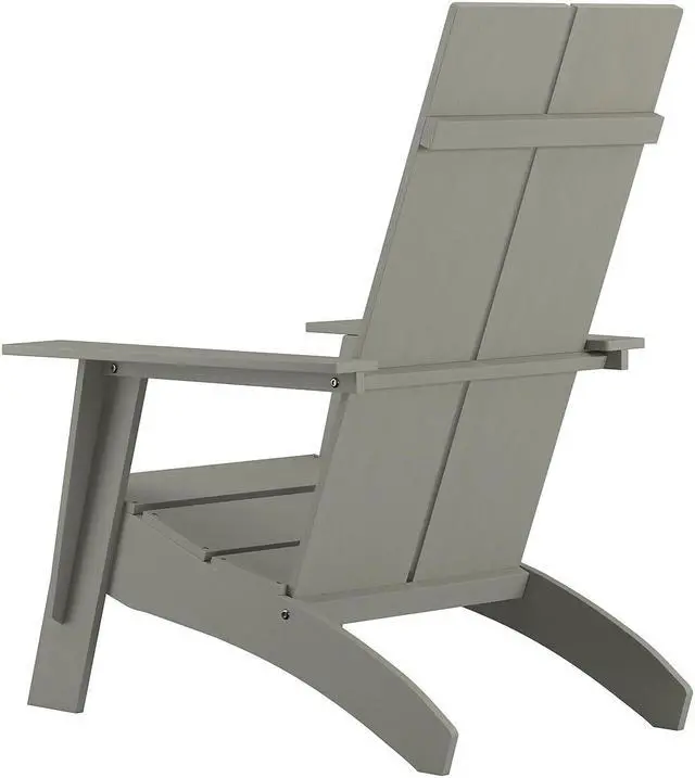 Alt view image 19 of 20 - Charlestown All-Weather Adirondack Chair in Light Gray Faux Wood
