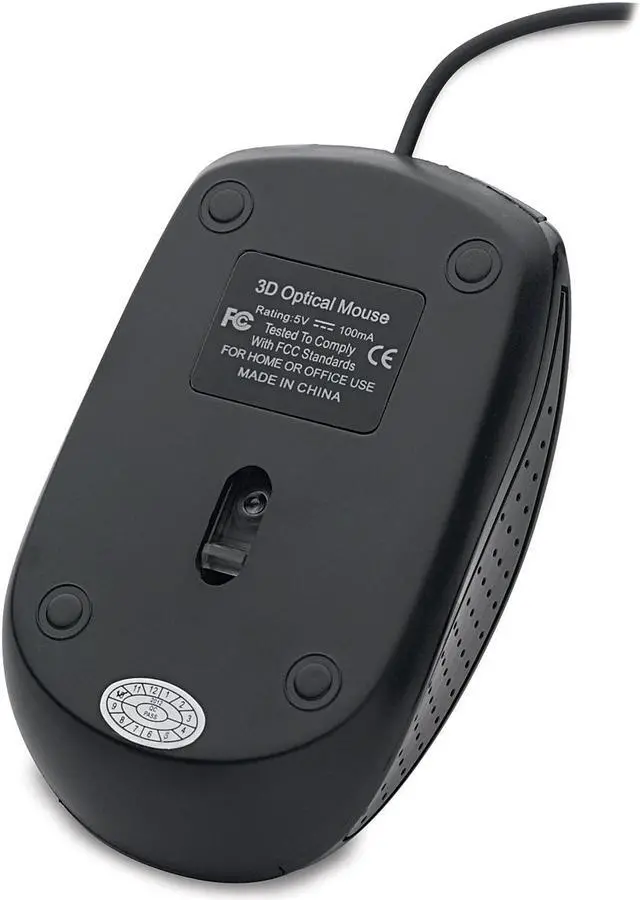 Alt view image 14 of 20 - Verbatim Universal Wired Optical Mouse Black (70733) VTM70733