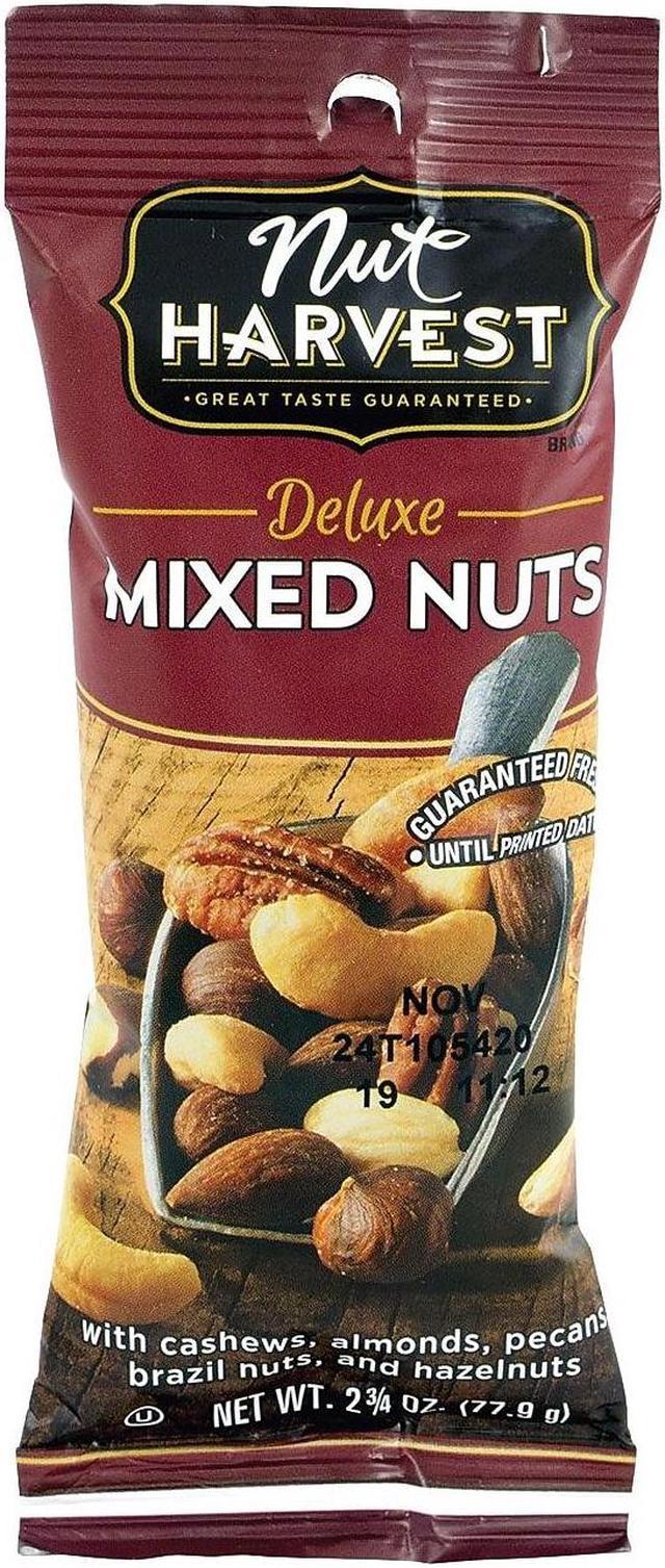 Nut Harvest Deluxe Salted Mixed Nuts 2.75 oz. 8 Bags/Pack (295