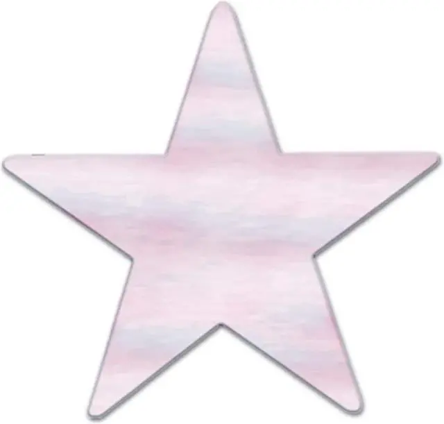 Main image of Beistle 3 3/4" Metallic Star Cutouts Opalescent 84/Pack 57027-OP