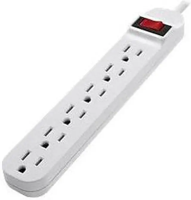 Main image of Belkin 6 Outlet Power Strip White (F9P609-03) F9P60903DP