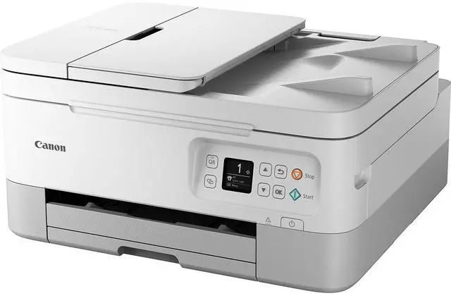 Alt view image 10 of 17 - Canon PIXMA TR7020a Wireless All-In-One Inkjet Color Printer, White #4460C072AA