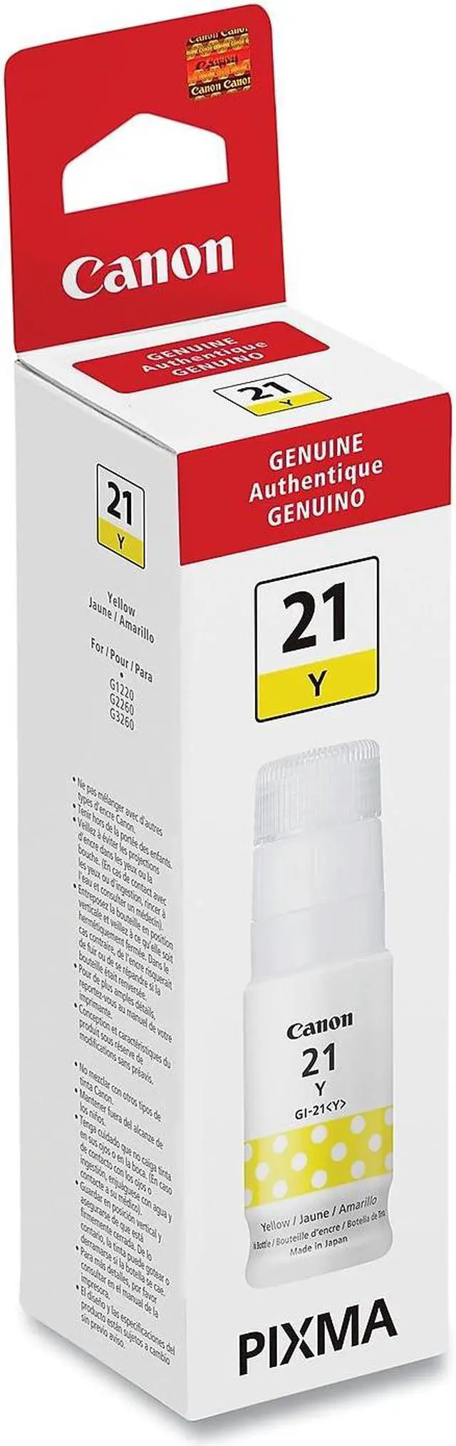 Alt view image 14 of 15 - Canon GI-21 Yellow Ink Tank 4539C001