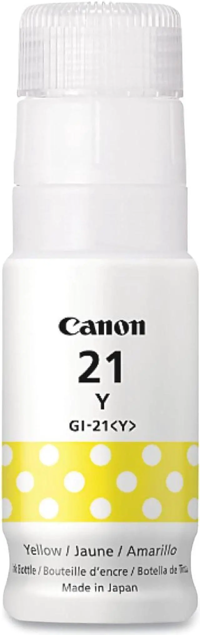 Alt view image 15 of 15 - Canon GI-21 Yellow Ink Tank 4539C001