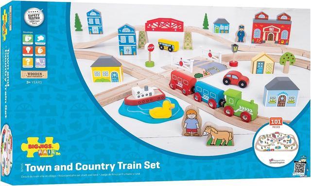 Bigjigs town and hot sale country train set