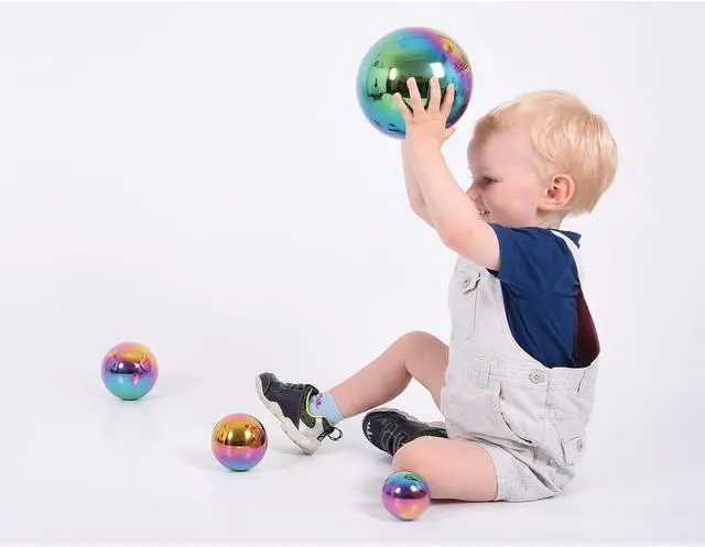 Alt view image 6 of 7 - Learning Advantage TickiT Sensory Reflective Balls Color Burst Set of 4 (CTU72221)