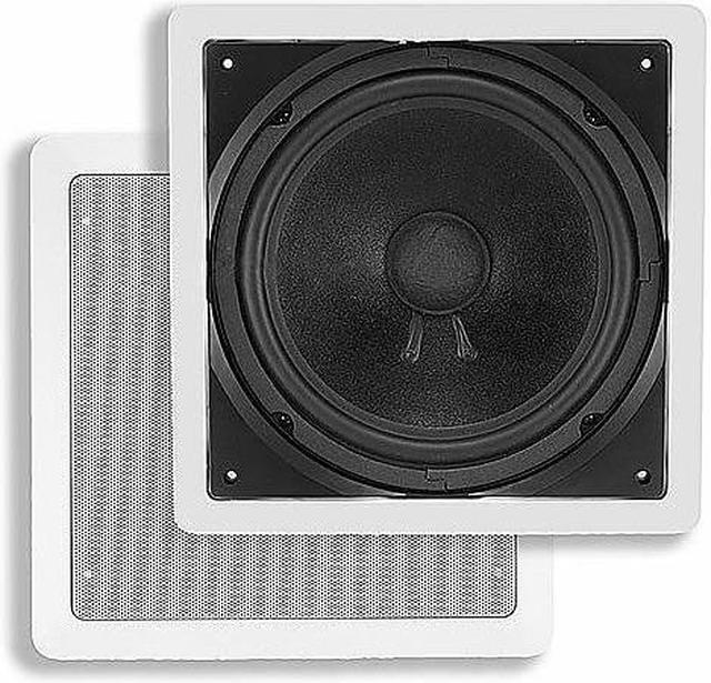 Alt view image 6 of 6 - Monoprice Caliber 2-Way Aramid Fiber In-Ceiling Speakers - 8 Inch With Titanium Tweeters and 15? Angled Drivers (Pair)