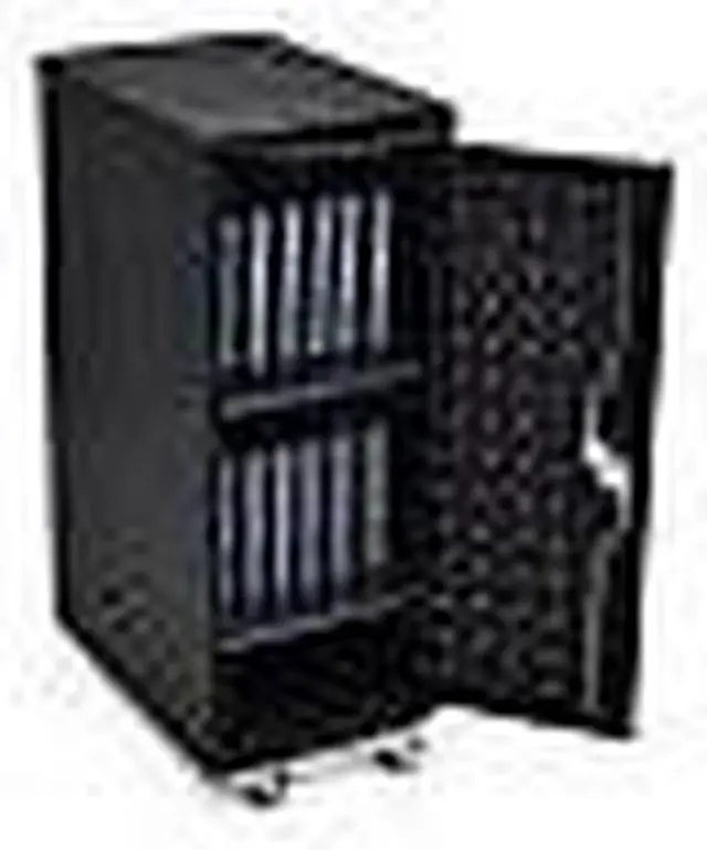 Alt view image 16 of 19 - Luxor Black 12 Laptop Charging Cart Includes Electrical Outlets