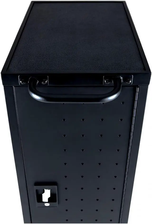 Alt view image 18 of 19 - Luxor Black 12 Laptop Charging Cart Includes Electrical Outlets