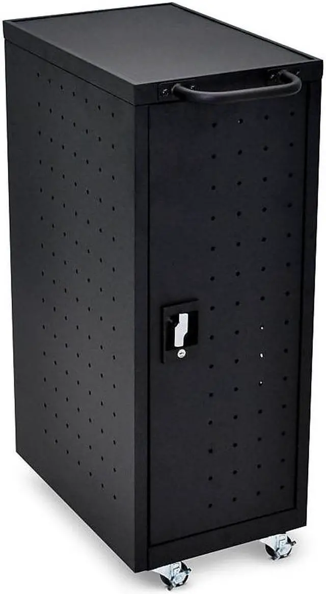 Alt view image 15 of 19 - Luxor Black 12 Laptop Charging Cart Includes Electrical Outlets