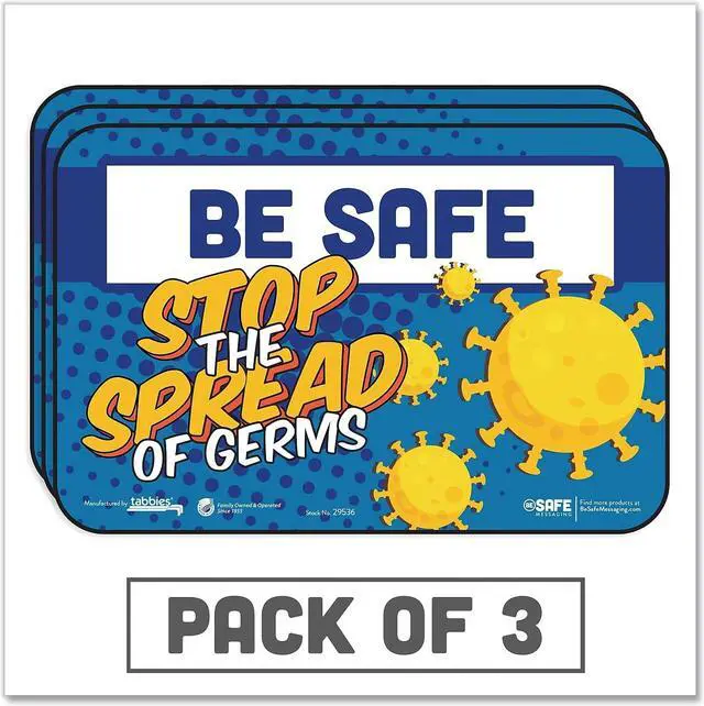 Alt view image 3 of 6 - Tabbies Sign,Besafe Stop Germs,Be 29536